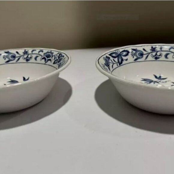 2 Nikko Ironstone Harmony House BLUE BONNET 6” Cereal Bowls - Picture 4 of 4